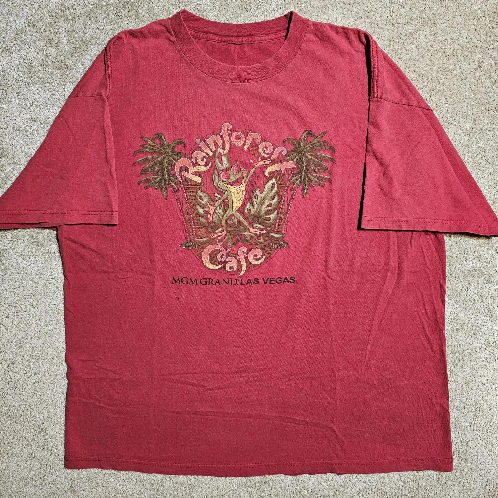 Vintage 90s Y2k Rainforest Cafe MGM Grand T-shirt Mens XL Sleeze Distressed Punk 2XL
Vintage 90s Y2k Rainforest Cafe MGM Grand T-shirt Mens XL Sleeze Distressed Punk 2XL