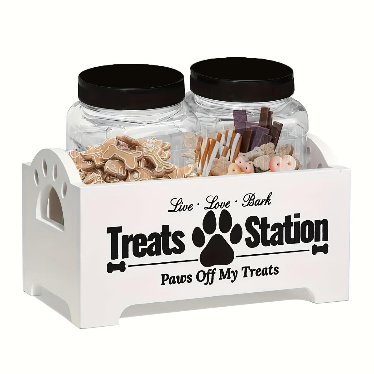 Wooden Pet Snack Box with 2/3 Sealed Plastic Cans,Cat and Dog Food Storage Container,Durable Wooden Farmhouse Style Storage Box
Wooden Pet Snack Box with 2/3 Sealed Plastic Cans,Cat and Dog Food Storage Container,Durable Wooden Farmhouse Style Storage Box