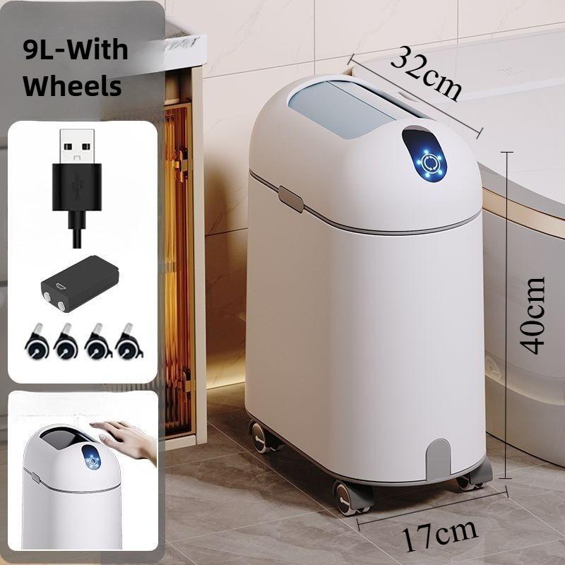 Automatic Sensor Trash Can Smart Kitchen Trash Bin Bathroom Touch Less Litter Bins Large Luxury Dustbin Bathrooms Accessories
Automatic Sensor Trash Can Smart Kitchen Trash Bin Bathroom Touch Less Litter Bins Large Luxury Dustbin Bathrooms Accessories