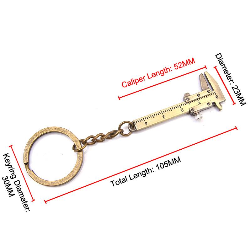 Portable Mini Jewelry Measuring Metal Ruler & Mini Vernier Caliper Keychain - Diy Tools For Precise Measurements copper color
Portable Mini Jewelry Measuring Metal Ruler & Mini Vernier Caliper Keychain - Diy Tools For Precise Measurements copper color