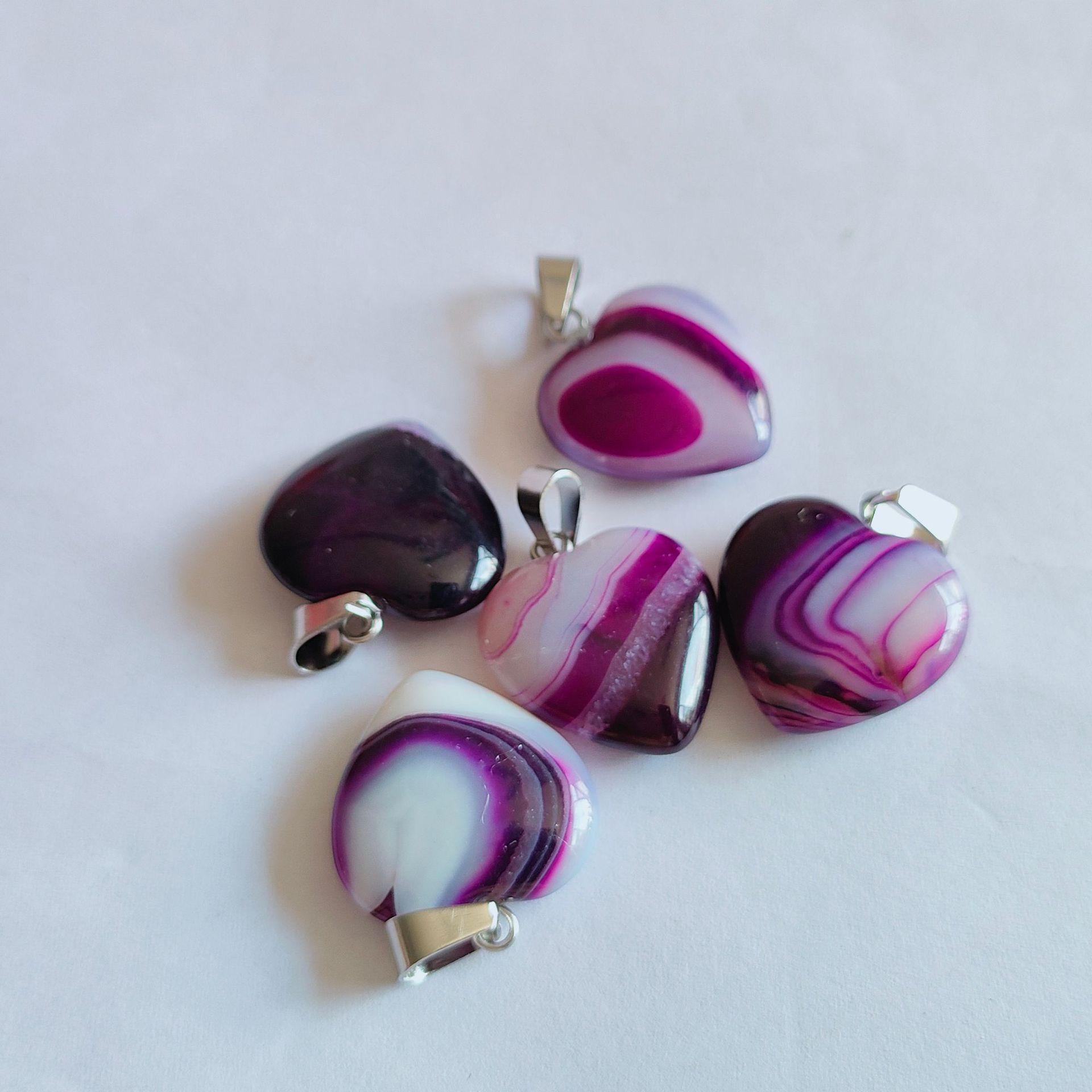 Ожерелье с подвеской в форме сердца из натурального агата - 20 мм кристаллический камень
Ожерелье с подвеской в форме сердца из натурального агата - 20 мм кристаллический камень