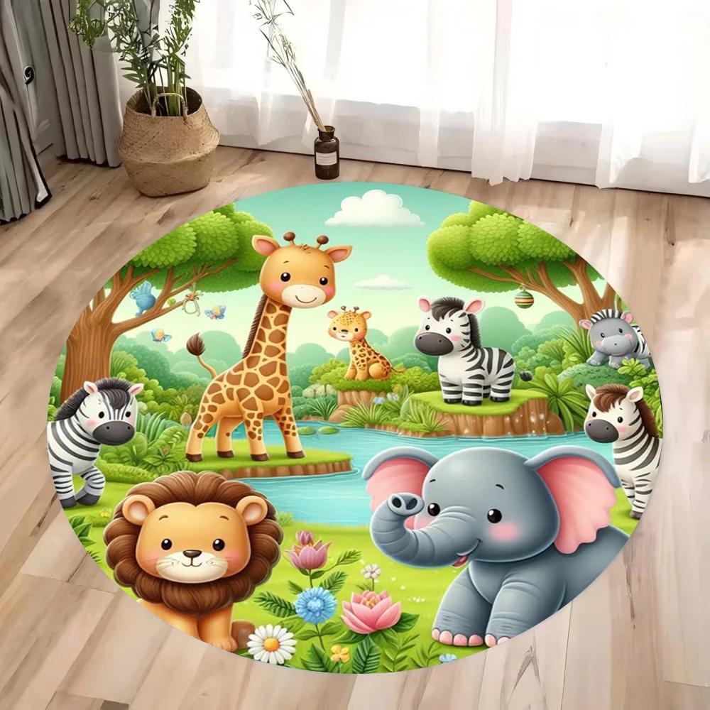Round Cute Black Cat Pattern Carpet with Colorful Gradient Edge for Living Room Bedroom Modern Soft Area Rug Home Decoration 80cm
Round Cute Black Cat Pattern Carpet with Colorful Gradient Edge for Living Room Bedroom Modern Soft Area Rug Home Decoration 80cm