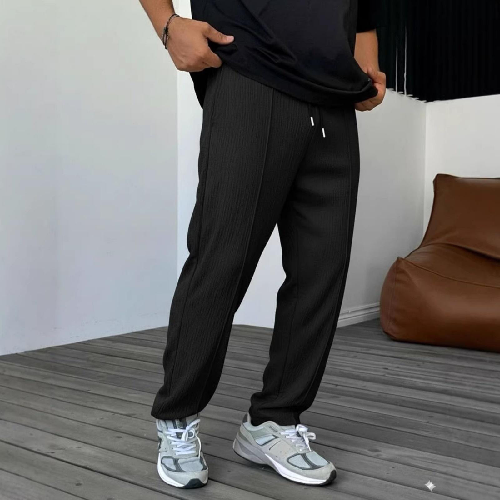 Men s Fashionable, Lightweight, Breathable, Sporty And Casual Long Pants. Men s Pleated, Textured, Quick-drying And Cool Long Pants. L чёрный
Men s Fashionable, Lightweight, Breathable, Sporty And Casual Long Pants. Men s Pleated, Textured, Quick-drying And Cool Long Pants. L чёрный