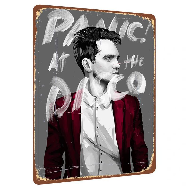 Panic At The Disco Brendon Urie Portrait Custom Metal Tin Sign Wall Art Decor For Music Fans 20x30cm(7.8x11.8inch)
Panic At The Disco Brendon Urie Portrait Custom Metal Tin Sign Wall Art Decor For Music Fans 20x30cm(7.8x11.8inch)