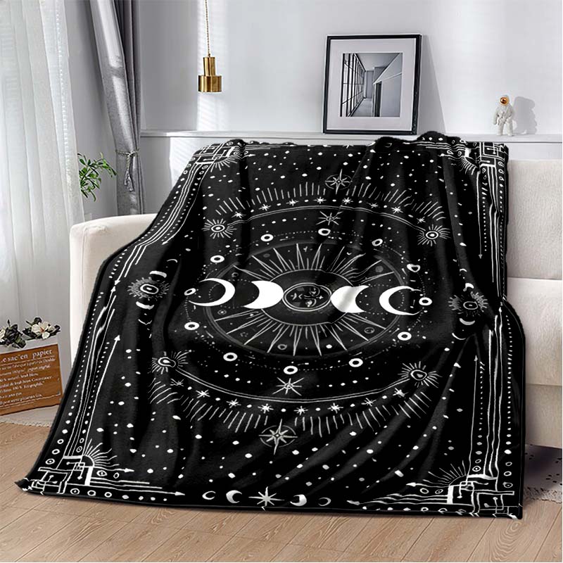 Black & White Pentagram Occult Print Flannel Blanket, Mystical Witchcraft Throw Blanket 80cm x 120cm
Black & White Pentagram Occult Print Flannel Blanket, Mystical Witchcraft Throw Blanket 80cm x 120cm