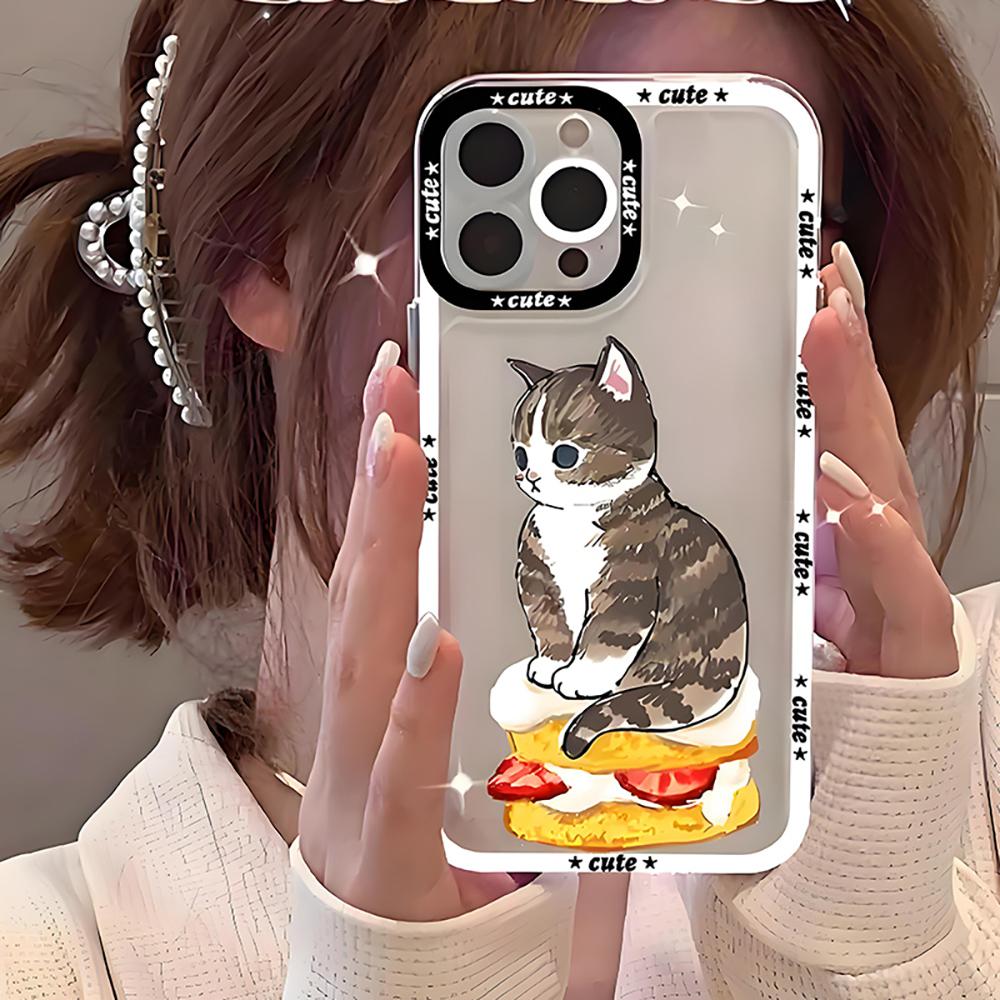 Cat Animal Cartoon Cat Phone Case For iPhone 16 15 11 12 14 13 Pro Max Mini X XS XR 7 8 Plus SE 16E Transparent Cover Fundas iPhone 16 Pro
Cat Animal Cartoon Cat Phone Case For iPhone 16 15 11 12 14 13 Pro Max Mini X XS XR 7 8 Plus SE 16E Transparent Cover Fundas iPhone 16 Pro