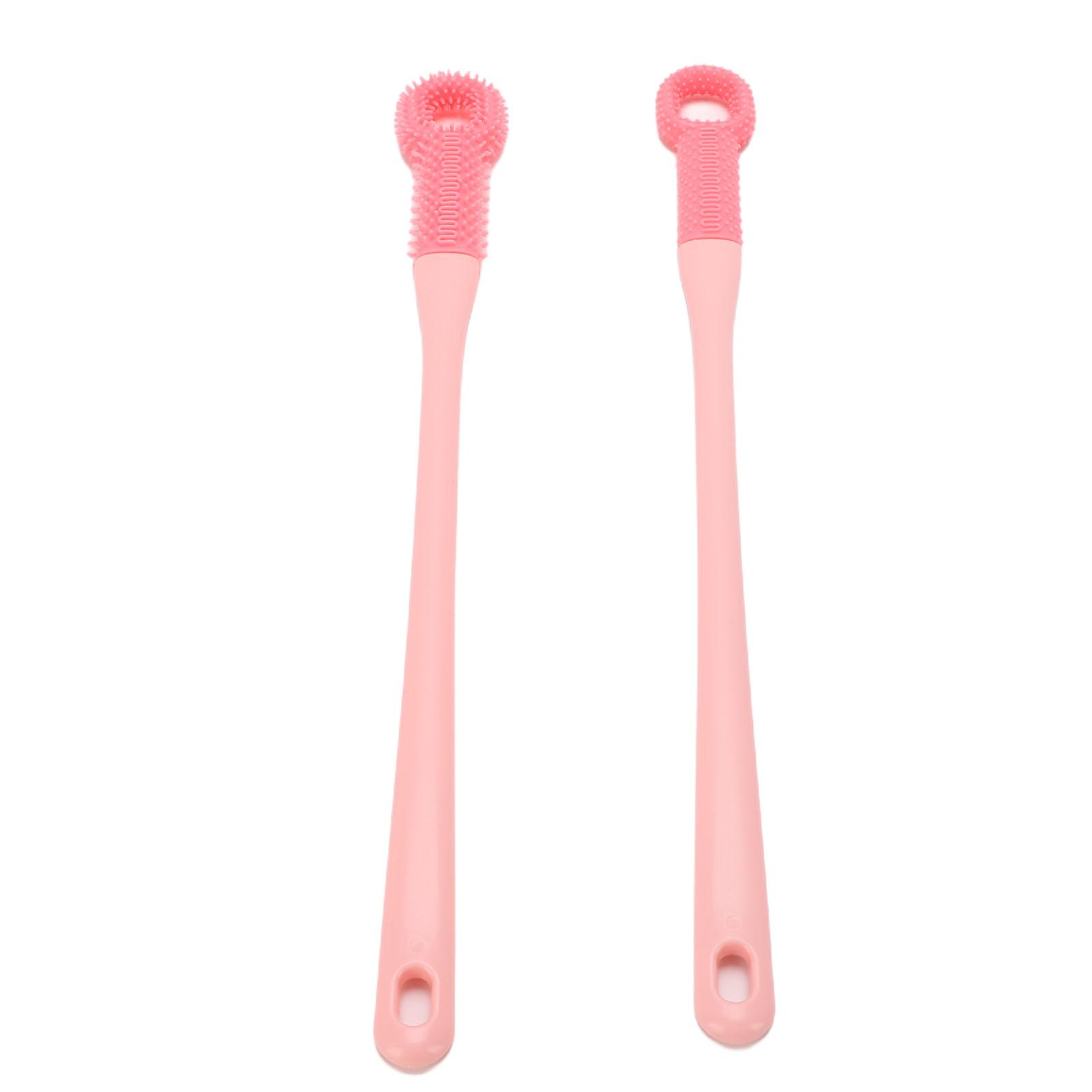 2 Pcs Toe Cleaning Brush No Bendling Silicone Long Handle Foot Scrubber in Shower for Home Spa Pink
2 Pcs Toe Cleaning Brush No Bendling Silicone Long Handle Foot Scrubber in Shower for Home Spa Pink