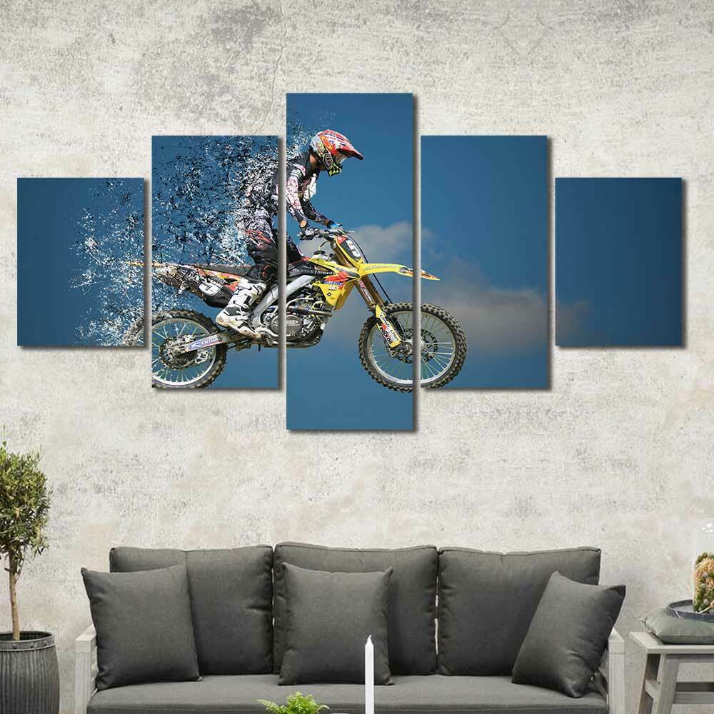 5 Panel Dirt Bike Racing Motocross Posters Canvas HD Print Paintings Decoration Modern Wall Art Home Decor Pictures Accessories 20X35 20X45 20X55CM
5 Panel Dirt Bike Racing Motocross Posters Canvas HD Print Paintings Decoration Modern Wall Art Home Decor Pictures Accessories 20X35 20X45 20X55CM