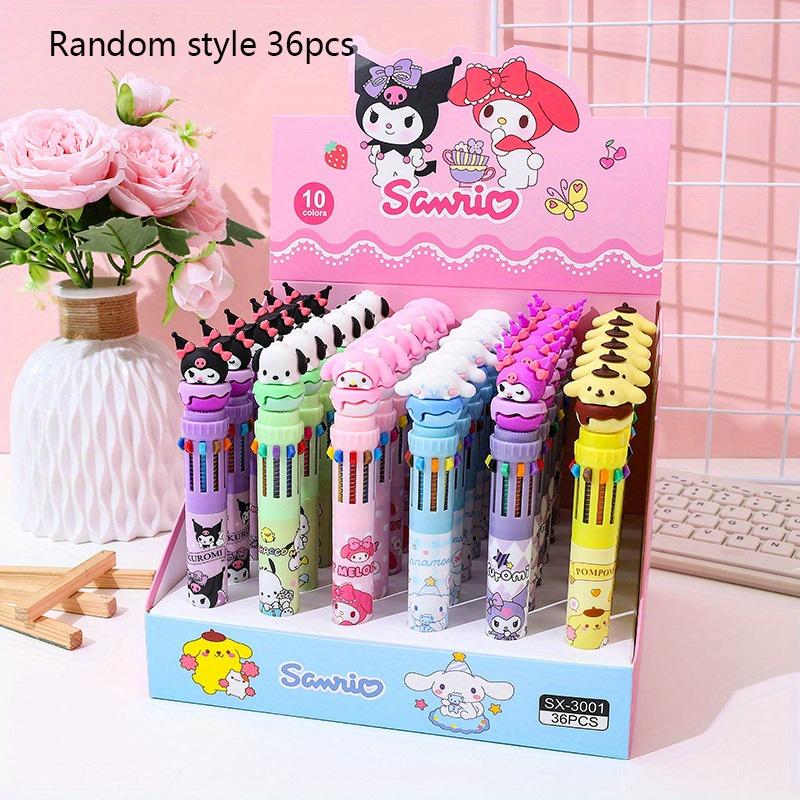 36Pcs Kuromi Sanrio Family Ten Color Ballpoint Pen High-Pretty Press The Hands-On Point Pen Multicolor Gift Pen 0.5mm Black My Melody, Kuromi Random style 36pcs
36Pcs Kuromi Sanrio Family Ten Color Ballpoint Pen High-Pretty Press The Hands-On Point Pen Multicolor Gift Pen 0.5mm Black My Melody, Kuromi Random style 36pcs