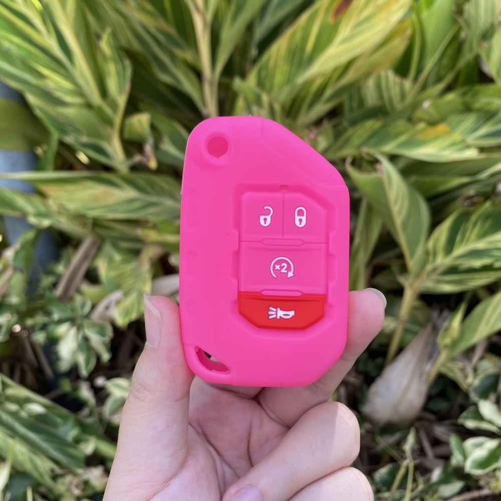 5color 4 Buttons silicone Remote Smart car Key Case Chain Cover for Jeep Wrangler JL JLU 2018 2019 Key Sleeve Protector Case Яскраво-рожевий
5color 4 Buttons silicone Remote Smart car Key Case Chain Cover for Jeep Wrangler JL JLU 2018 2019 Key Sleeve Protector Case Яскраво-рожевий
