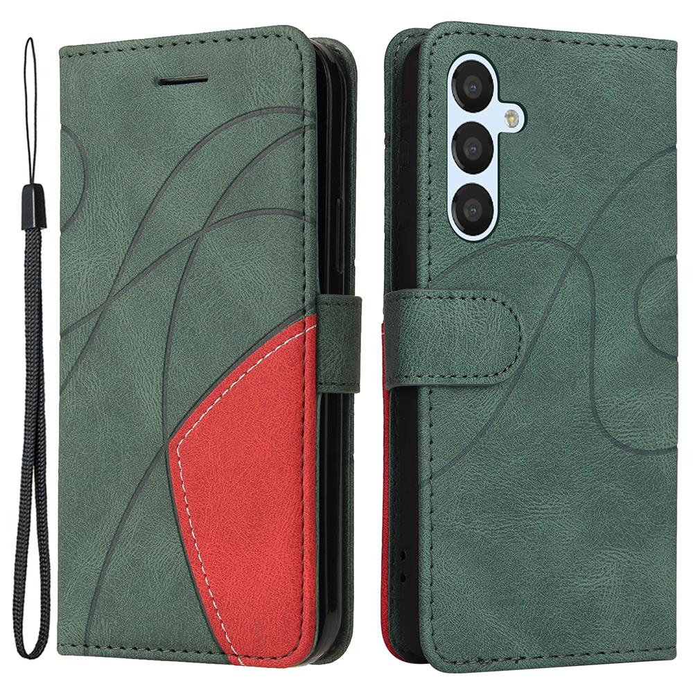 For Samsung Galaxy A25 5G (Global) (161.0 x 76.5 x 8.3mm) Leather Case Wallet Stand Color Splicing Phone Cover Green
For Samsung Galaxy A25 5G (Global) (161.0 x 76.5 x 8.3mm) Leather Case Wallet Stand Color Splicing Phone Cover Green