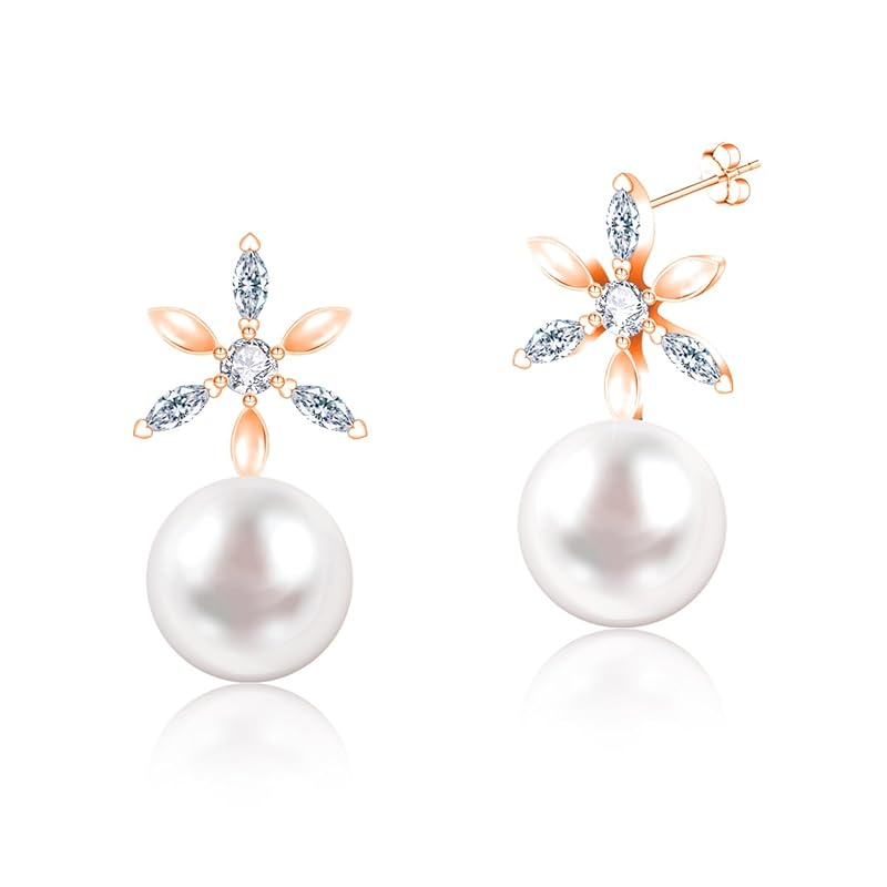 Naniwaai earrings ladies 8mm shell pearl silver 925 Compatible with metal allergies flower woman pearl gift wedding ceremonial occasion anniversary
Naniwaai earrings ladies 8mm shell pearl silver 925 Compatible with metal allergies flower woman pearl gift wedding ceremonial occasion anniversary
