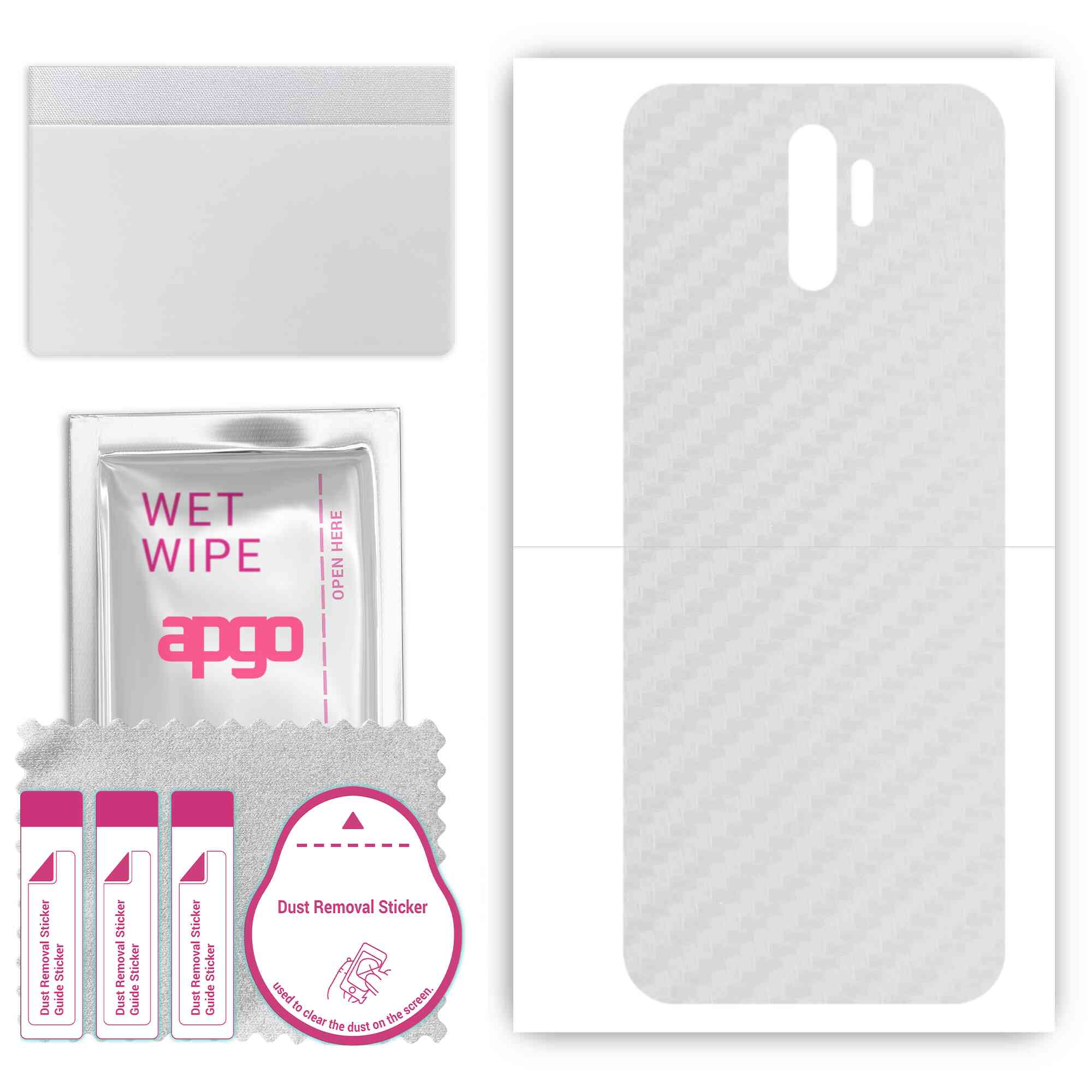 apgo Protective Skin Sticker for the back compatible with Oppo A11, Wrap Film, Foil, Vinyl - Pattern Transparent Carbon
apgo Protective Skin Sticker for the back compatible with Oppo A11, Wrap Film, Foil, Vinyl - Pattern Transparent Carbon