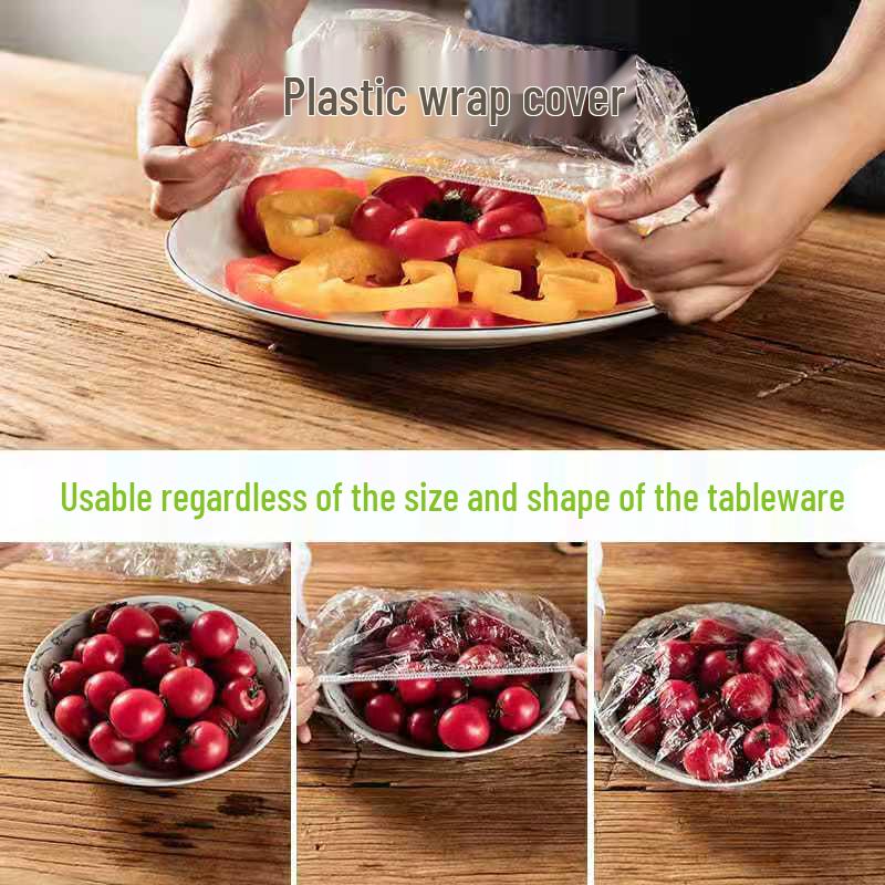 PE Disposable Elastic Cling Film Bowl & Vegetable Cover: Multi-purpose Fresh-keeping Sleeve for Household and Refrigerator Use.
PE Disposable Elastic Cling Film Bowl & Vegetable Cover: Multi-purpose Fresh-keeping Sleeve for Household and Refrigerator Use.