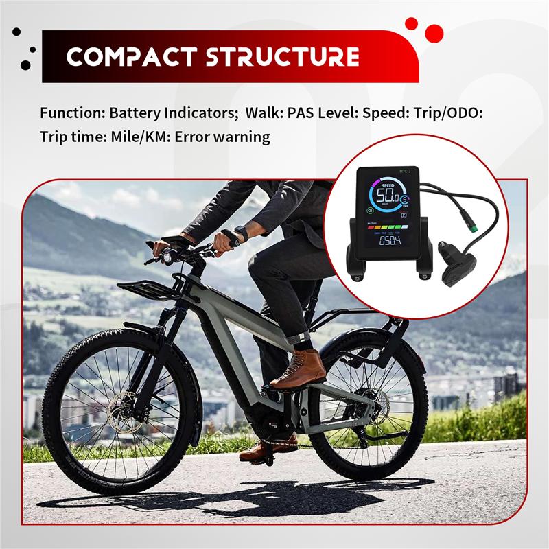 A96I-M7C-2 Electric Bike LCD Display Meter 24V 36V 48V 60V E Scooter LCD Panel With USB UART For Mountain Electric Bike 5PIN Par
A96I-M7C-2 Electric Bike LCD Display Meter 24V 36V 48V 60V E Scooter LCD Panel With USB UART For Mountain Electric Bike 5PIN Par