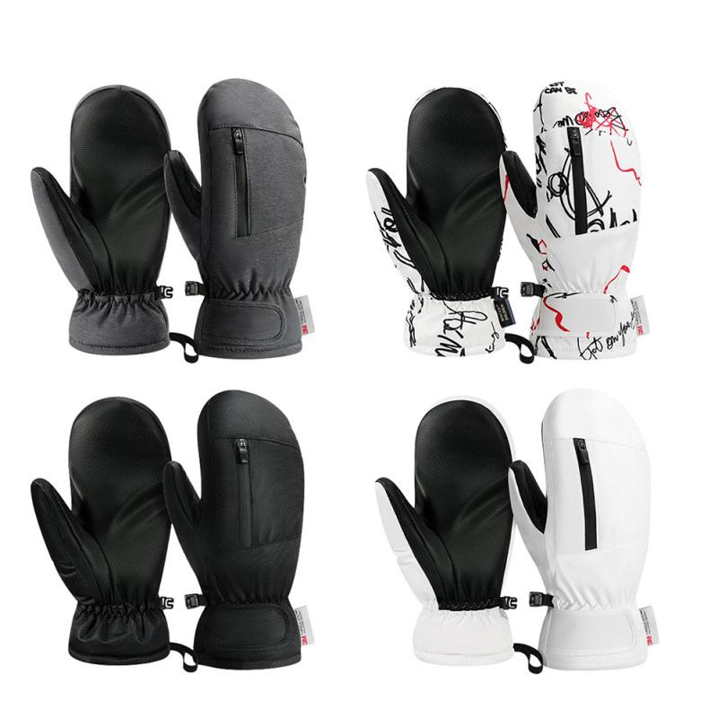 SK32 Лыжные перчатки Зимние теплые флисовые нескользящие перчатки для сноуборда, снегохода, велосипедных лыж белый 
SK32 Лыжные перчатки Зимние теплые флисовые нескользящие перчатки для сноуборда, снегохода, велосипедных лыж белый