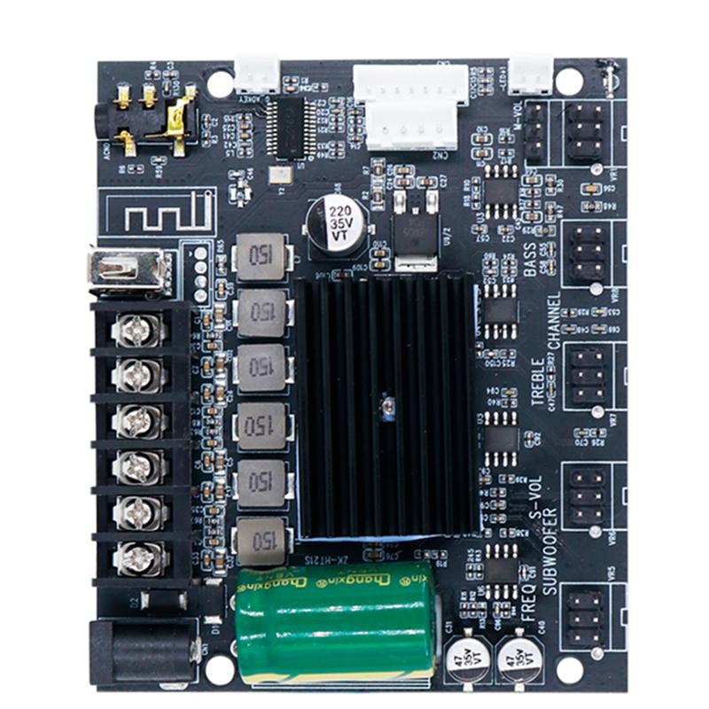 ABUO-ZK-MT21S Bluetooth Digital Amplifier Board,50+ 50+ 100W Power, TPA3116 Chipset For Subwoofer чорний
ABUO-ZK-MT21S Bluetooth Digital Amplifier Board,50+ 50+ 100W Power, TPA3116 Chipset For Subwoofer чорний