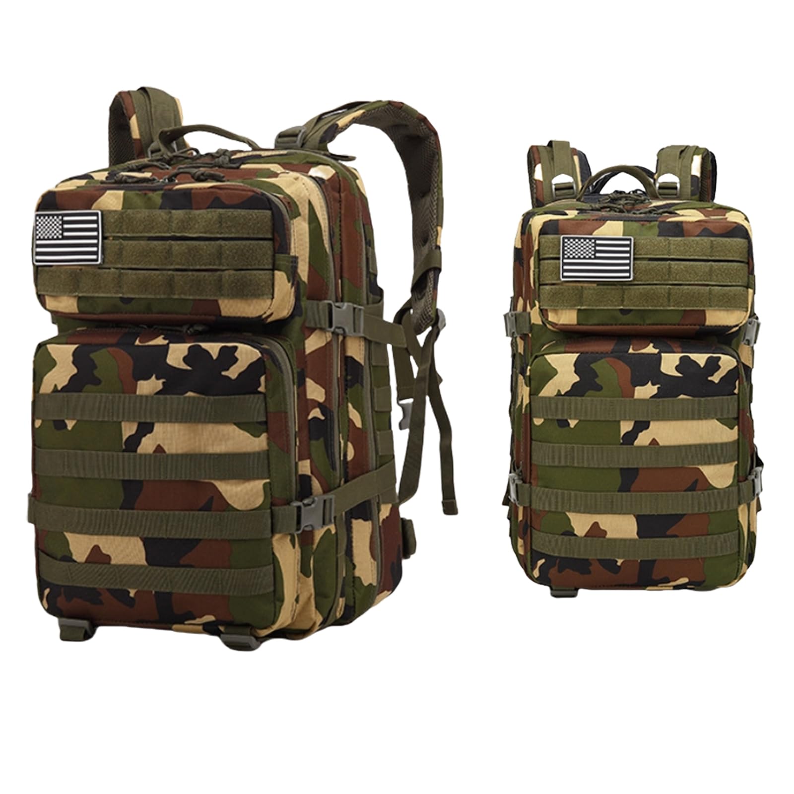 Military Rucksack Tactical Rucksack 3P Tactical Rucksack 45L 900D Oxford Cloth MOLLE Compatible Large Capacity Waterproof Earthquakeproof Durable
Military Rucksack Tactical Rucksack 3P Tactical Rucksack 45L 900D Oxford Cloth MOLLE Compatible Large Capacity Waterproof Earthquakeproof Durable