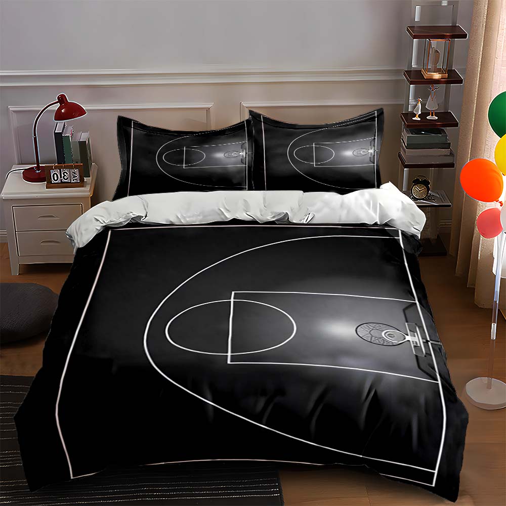 Basketball court illustration. Bedding Duvet cover sets Duvet covers Pillowcases gifts (1 * Duvet Cover 2 * Pillowcases, without duvet insert) 135x200cm
Basketball court illustration. Bedding Duvet cover sets Duvet covers Pillowcases gifts (1 * Duvet Cover 2 * Pillowcases, without duvet insert) 135x200cm