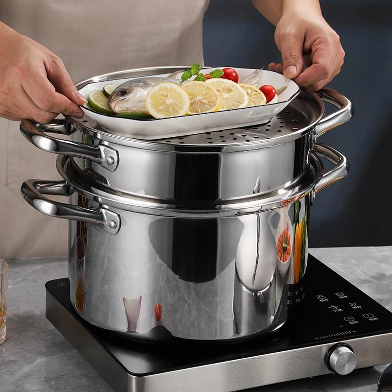 3-ярусна пароварка Beirens з нержавіючої сталі, 30 см
3-ярусна пароварка Beirens з нержавіючої сталі, 30 см