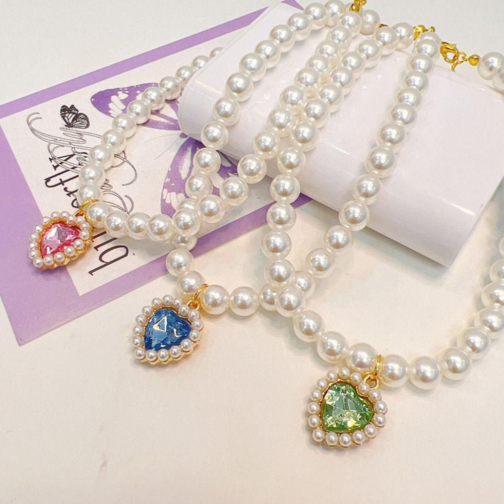 Decorative Pet Pearl Necklace Artificial Pearls/Metal Colorful Pet Bling Princess Collar Adjustable Rhinestones Cat Collar S прозрачный
Decorative Pet Pearl Necklace Artificial Pearls/Metal Colorful Pet Bling Princess Collar Adjustable Rhinestones Cat Collar S прозрачный