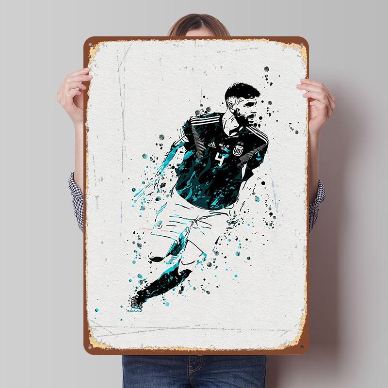 Argentina Soccer Painting Metal Poster Customized Wall Art Retro Vintage Tinplate Signs for Man Cave Room Ornaments Coffee Bar 7.9x11.8In(20x30cm)
Argentina Soccer Painting Metal Poster Customized Wall Art Retro Vintage Tinplate Signs for Man Cave Room Ornaments Coffee Bar 7.9x11.8In(20x30cm)