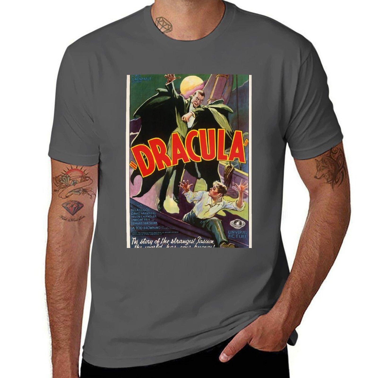 Dracula 1931 Movie Poster TShirt Soft Casual Short Sleeve Cotton Tee 4XL
Dracula 1931 Movie Poster TShirt Soft Casual Short Sleeve Cotton Tee 4XL