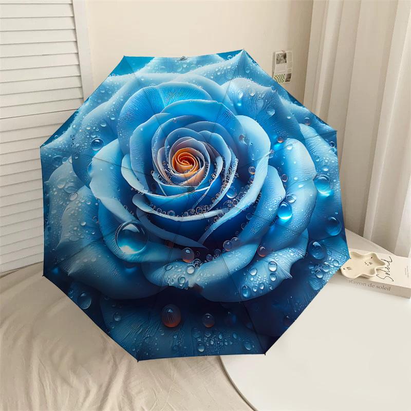 1PC Blue Rose Waterdrops Umbrella-8-Rib Reinforced, Automatic Open, Lightweight & Durable, Cute Fashion Accessory for Outdoor-P103
1PC Blue Rose Waterdrops Umbrella-8-Rib Reinforced, Automatic Open, Lightweight & Durable, Cute Fashion Accessory for Outdoor-P103