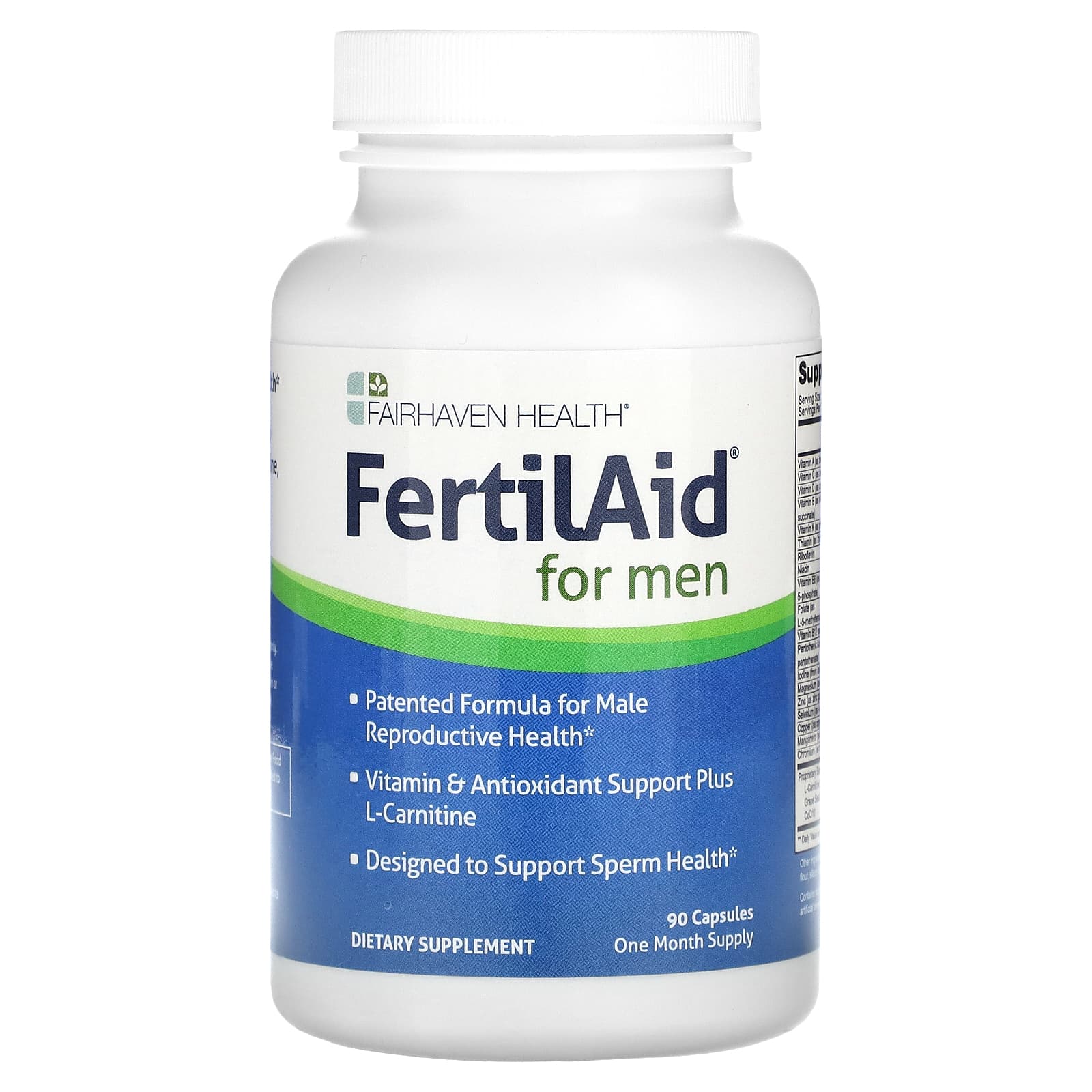 Fairhaven Health, FertilAid для чоловіків, 90 капсул
Fairhaven Health, FertilAid для чоловіків, 90 капсул