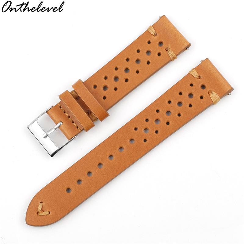 Porous Stitching Sewing Handmade Retro Genuine Leather Watch Band Quick Release Switch Ear Cow Leather Watch Strap20mm18mm22mm 21mm
Porous Stitching Sewing Handmade Retro Genuine Leather Watch Band Quick Release Switch Ear Cow Leather Watch Strap20mm18mm22mm 21mm