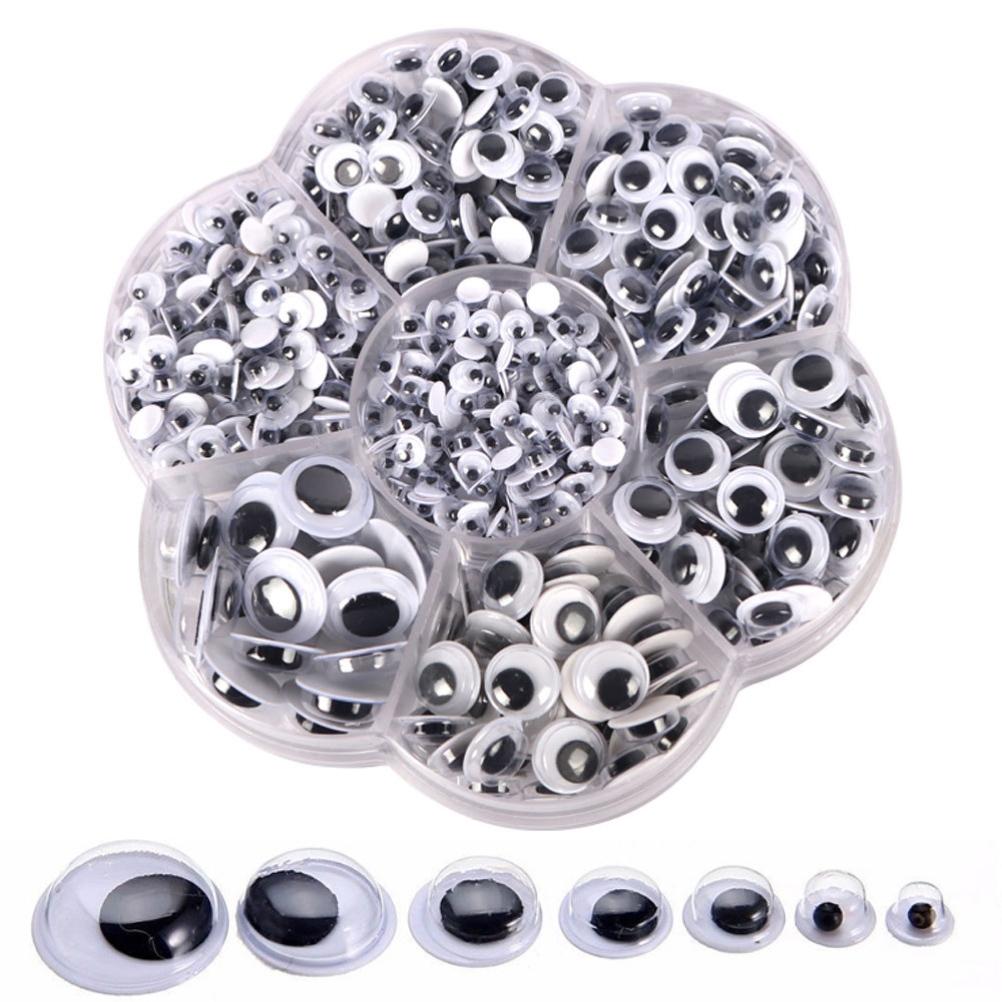 500 Pieces Plastic Doll Eyes Stickers Round Wiggle Eyes Self Adhesive Googly Eyes for Scrapbooking
500 Pieces Plastic Doll Eyes Stickers Round Wiggle Eyes Self Adhesive Googly Eyes for Scrapbooking