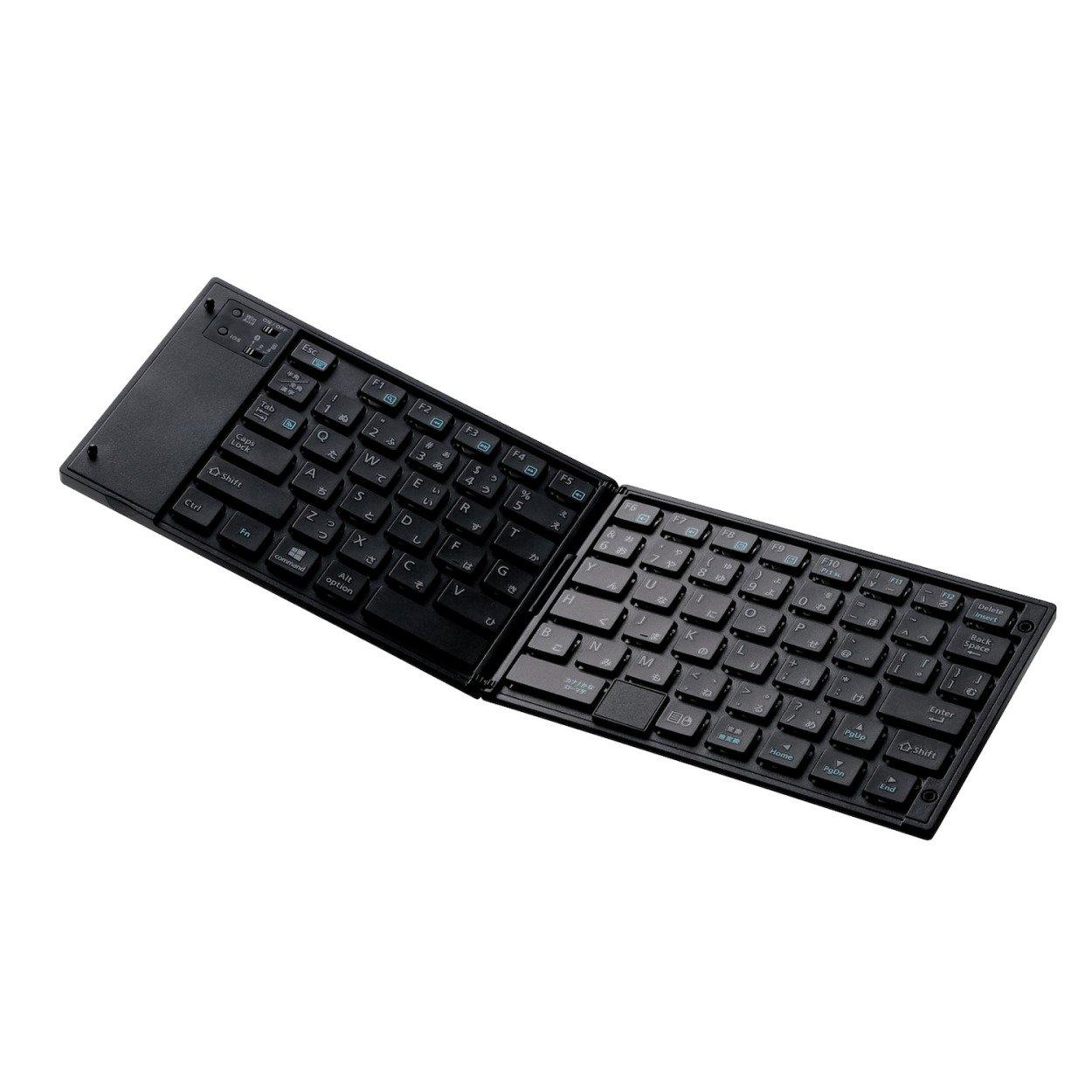 ELECOM Keyboard Bluetooth Folding with Pointing Device Black Multi-pairing TK-FLP01PBK
ELECOM Keyboard Bluetooth Folding with Pointing Device Black Multi-pairing TK-FLP01PBK