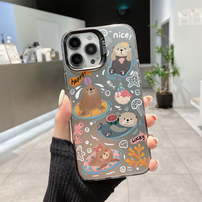 Серебристый мультяшный чехол для телефона с животными для iPhone 12-15 Pro Max iPhone 13 Pro
Серебристый мультяшный чехол для телефона с животными для iPhone 12-15 Pro Max iPhone 13 Pro