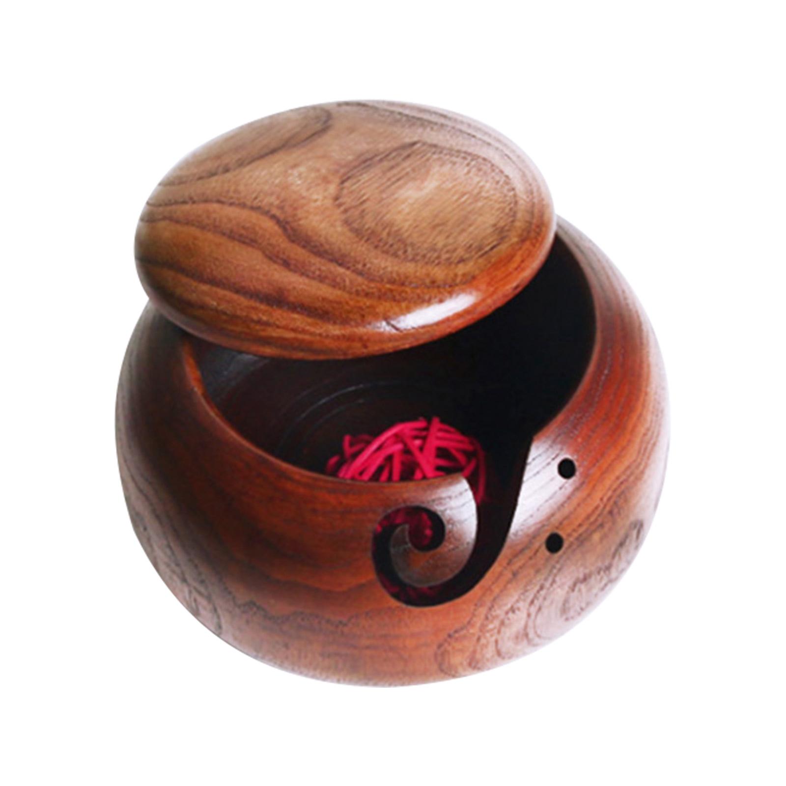 Bowls Eco-friendly For Knitting And Crochet Wooden Yarn Organizer Knitted Creative Storage Dustproof Handmade Sewing With Lid
Bowls Eco-friendly For Knitting And Crochet Wooden Yarn Organizer Knitted Creative Storage Dustproof Handmade Sewing With Lid