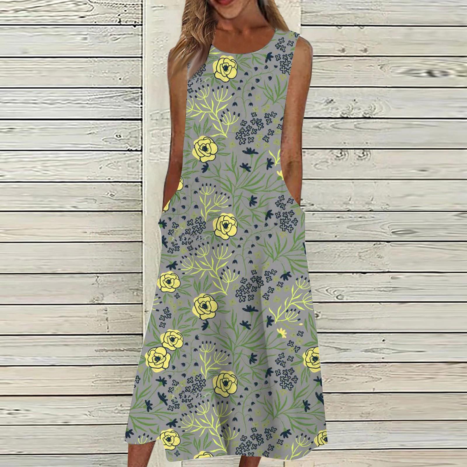 Жен. Повседневные платья с принтом Круглый вырез Классический Классический На открытом воздухе Повседневные Без рукавов Свободные платья L
Жен. Повседневные платья с принтом Круглый вырез Классический Классический На открытом воздухе Повседневные Без рукавов Свободные платья L