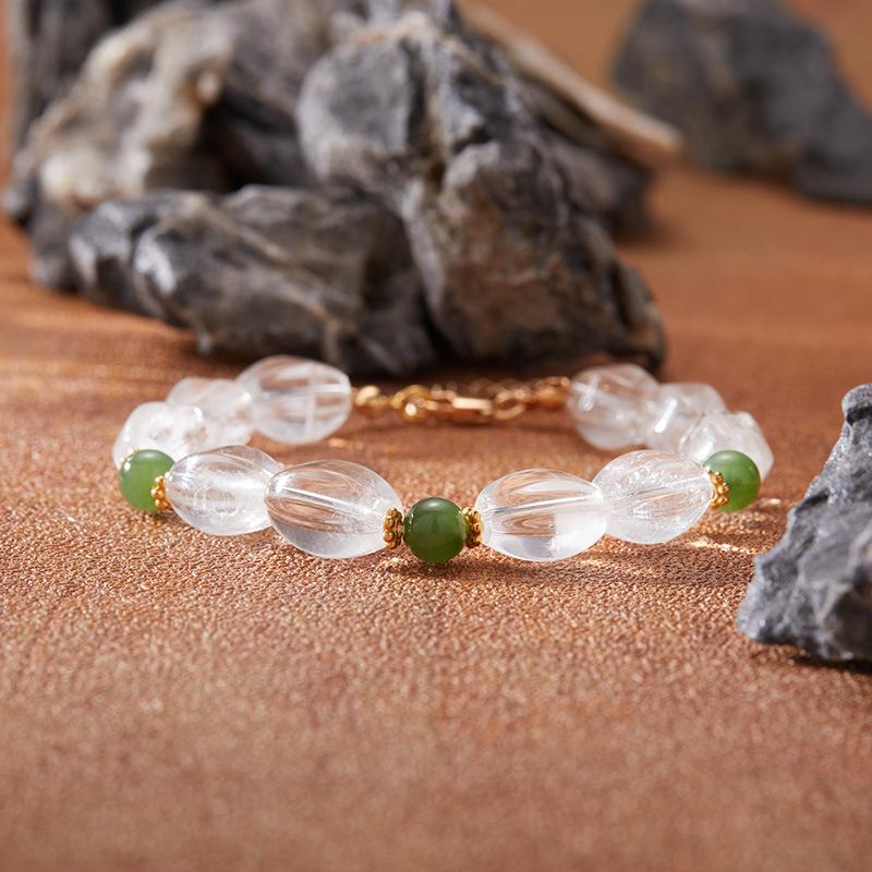 Natural Hetian Jade White Crystal Beaded Bracelet Women S Set S925 Sterling Silver Xiaohongshu Jewelry
Natural Hetian Jade White Crystal Beaded Bracelet Women S Set S925 Sterling Silver Xiaohongshu Jewelry