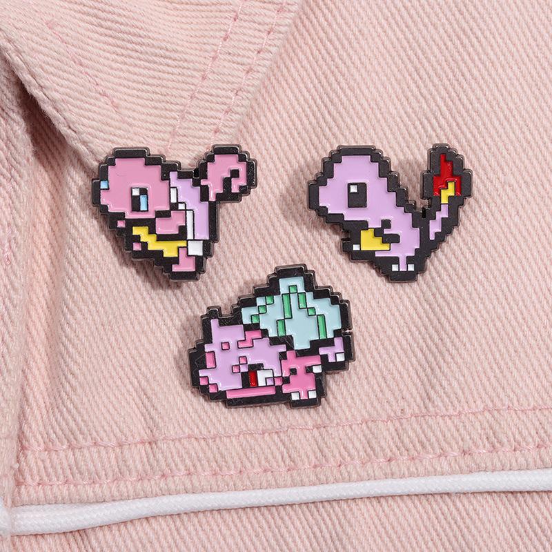 3 шт., металлическая брошь с отворотом игры в стиле мультфильма, аксессуар для костюма, модная брошь для костюма питомца, подарки для женщин