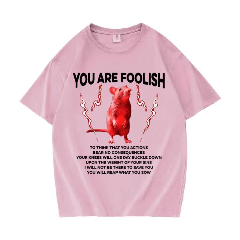 You Are Foolish Rat Funny Meme Gothic T Shirts Unisex Retro Streetwear Casual Tshirt Unisex ONeck Tshirt 2026 Summer Clothes 4XL
You Are Foolish Rat Funny Meme Gothic T Shirts Unisex Retro Streetwear Casual Tshirt Unisex ONeck Tshirt 2026 Summer Clothes 4XL