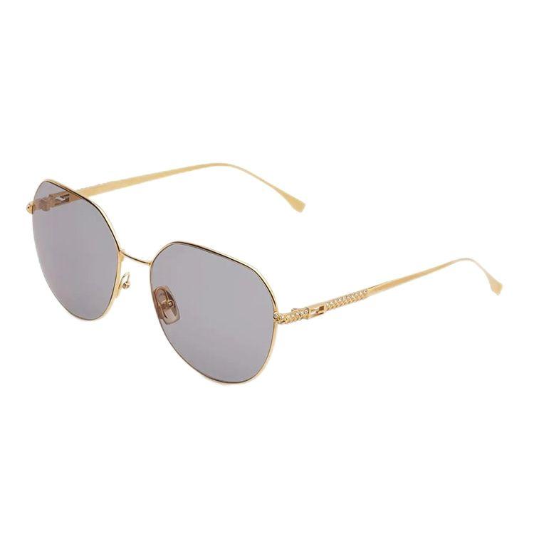 Fendi Gold Wire Large Frame Alloy Round Sunglasses Unisex sunglasses 0451FS-001JO Gray,F
Fendi Gold Wire Large Frame Alloy Round Sunglasses Unisex sunglasses 0451FS-001JO Gray,F