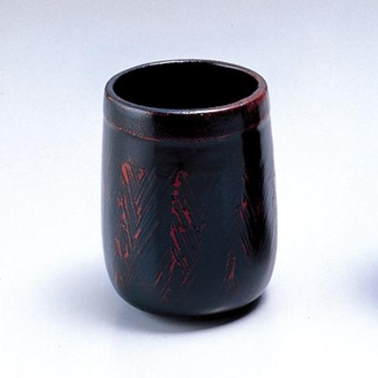 Natural wooden teacup cloth covered Akebono lacquered 
Natural wooden teacup cloth covered Akebono lacquered