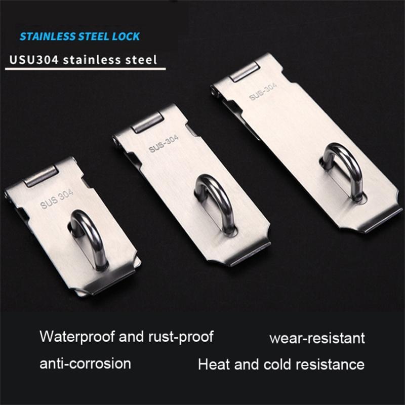 5-inch Door Security Padlock 304 Stainless Steel Anti-theft Hasp Latch for Window Cabinet Type A
5-inch Door Security Padlock 304 Stainless Steel Anti-theft Hasp Latch for Window Cabinet Type A