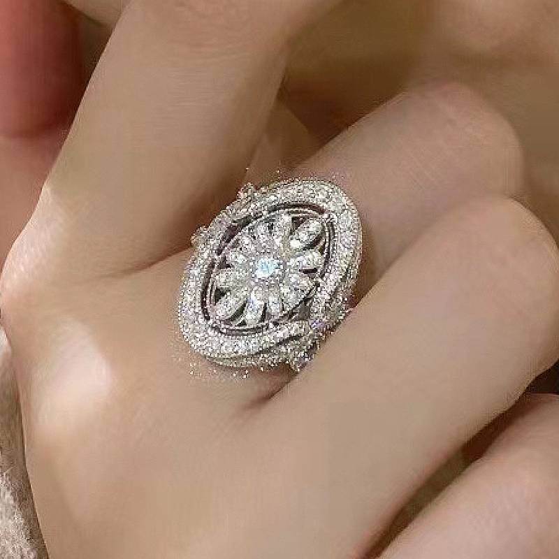 Huitan Elegant Hollow Out Design Women Ring Inlaid Full Shining CZ Fashion Finger Accessories for Wedding Daily Charming Zircon 8
Huitan Elegant Hollow Out Design Women Ring Inlaid Full Shining CZ Fashion Finger Accessories for Wedding Daily Charming Zircon 8