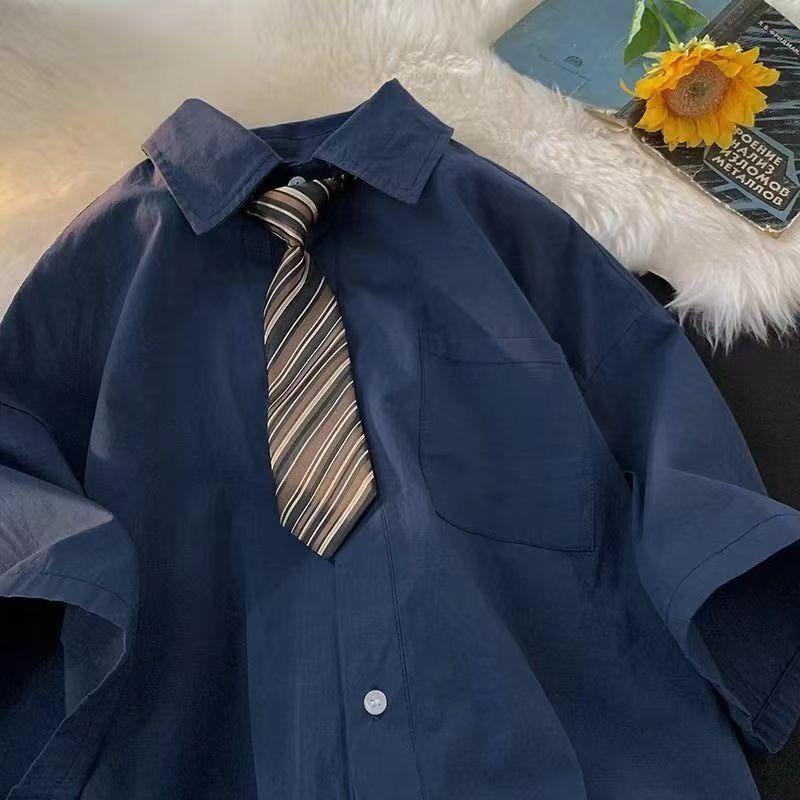Summer Vintage Blouses Lady Urban Boys Tooling Short-sleeved Shirts Oversize Five-point Sleeve DK Uniform XS темно-синий
Summer Vintage Blouses Lady Urban Boys Tooling Short-sleeved Shirts Oversize Five-point Sleeve DK Uniform XS темно-синий