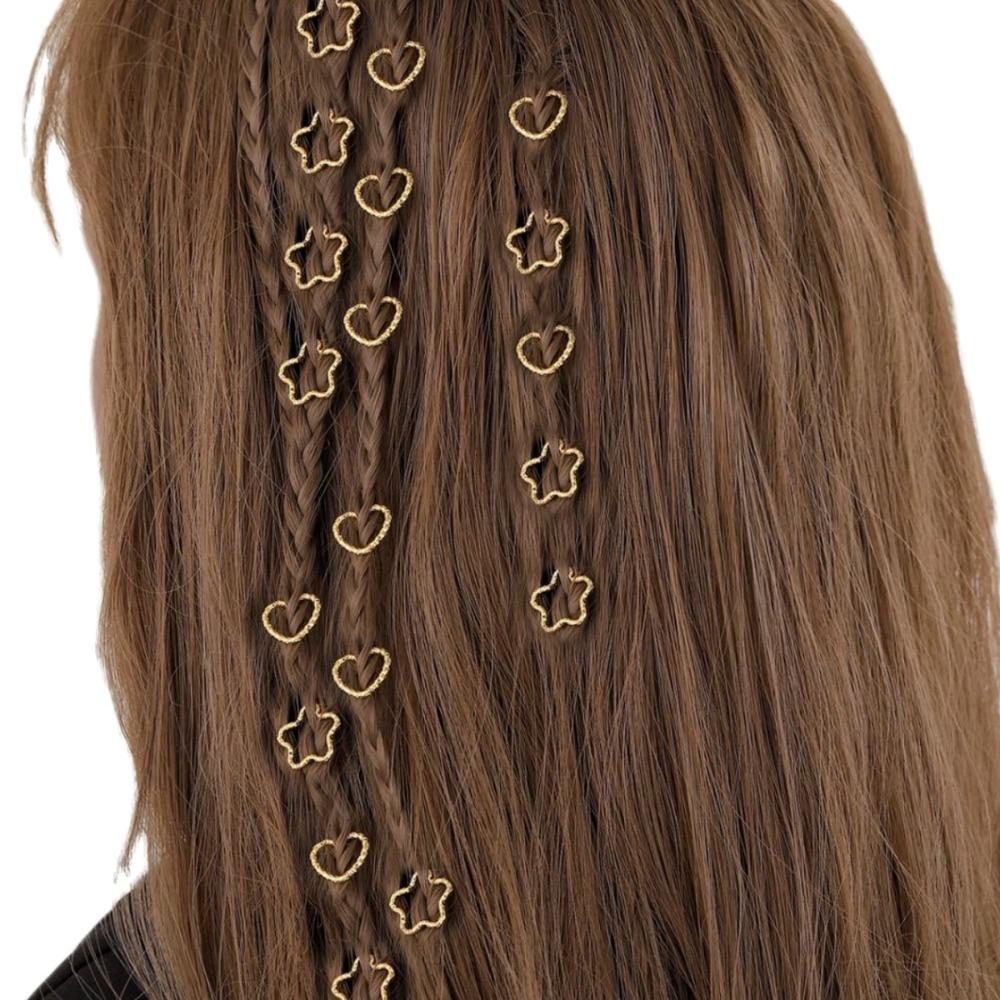 Аксесуар для кільця для волосся Heart Design Золоте кільце для волосся Набір для заплітання волосся Star
Аксесуар для кільця для волосся Heart Design Золоте кільце для волосся Набір для заплітання волосся Star