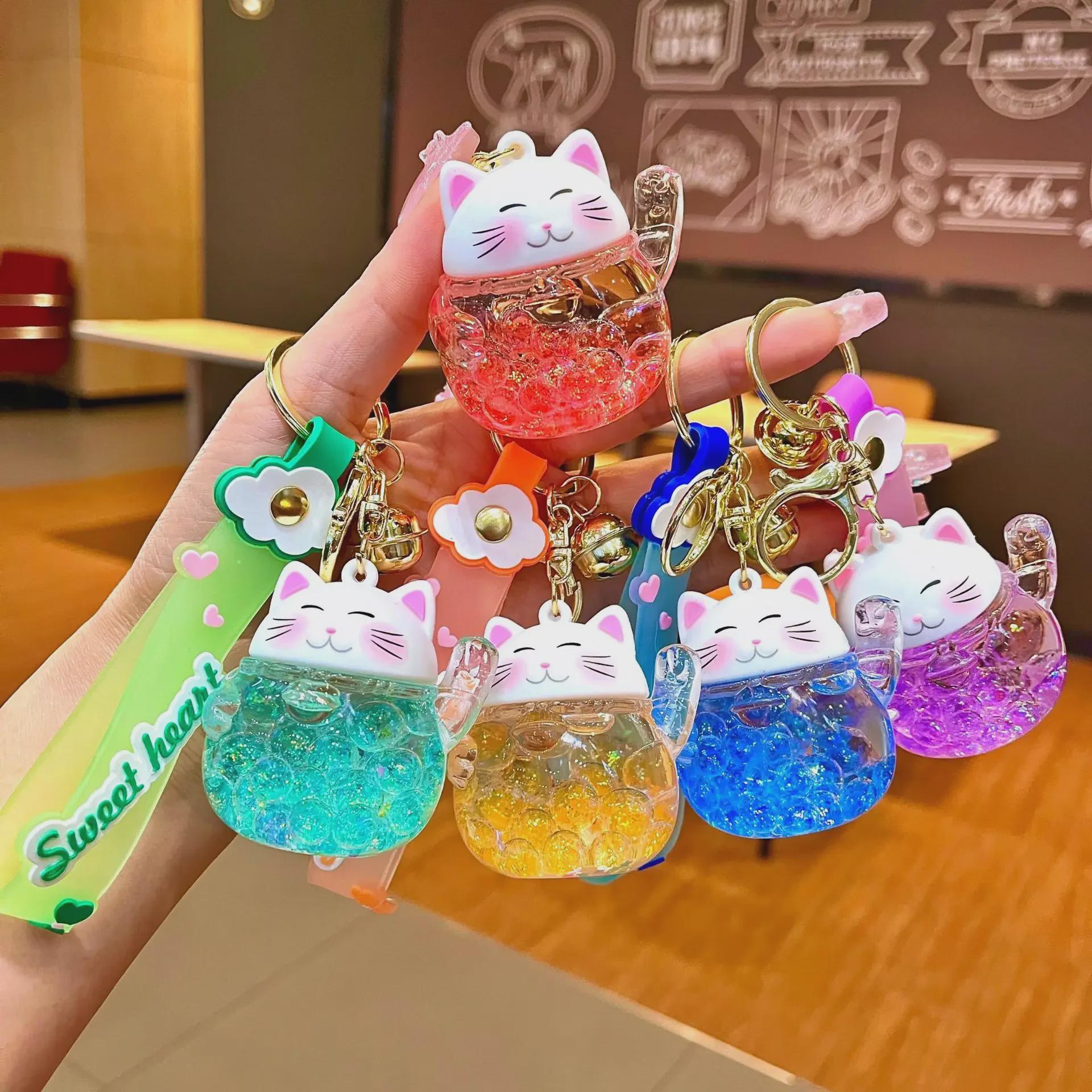 Наповнений маслом брелок Lucky Cat Quicksand — милий маленький подарунок Individual OPP Bag Packaging
Наповнений маслом брелок Lucky Cat Quicksand — милий маленький подарунок Individual OPP Bag Packaging