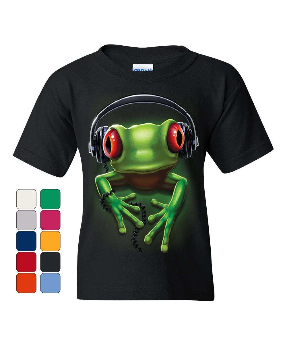 DJ Frog with Headphones Youth kids boys T-Shirt Cute Animal Music Wildlife Rock Kids Tee 120
DJ Frog with Headphones Youth kids boys T-Shirt Cute Animal Music Wildlife Rock Kids Tee 120