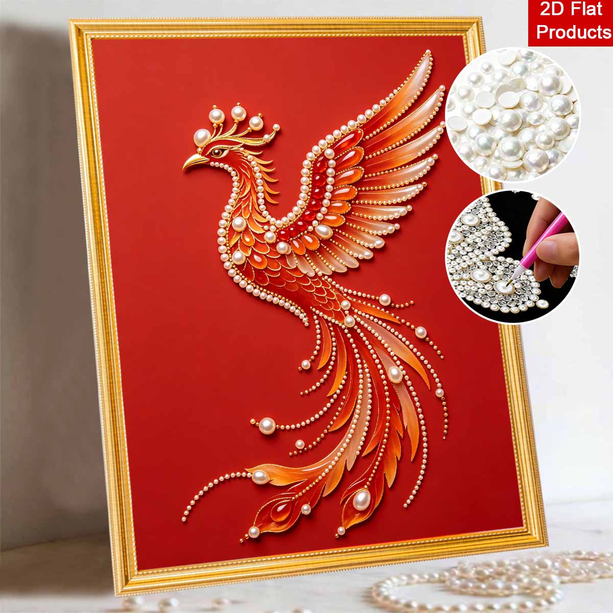 5D DIY Pearl Diamond Painting Kit Phoenix Full Drill Embroidery Mosaic Art Home Wall Decor Gift 30x40cm
5D DIY Pearl Diamond Painting Kit Phoenix Full Drill Embroidery Mosaic Art Home Wall Decor Gift 30x40cm