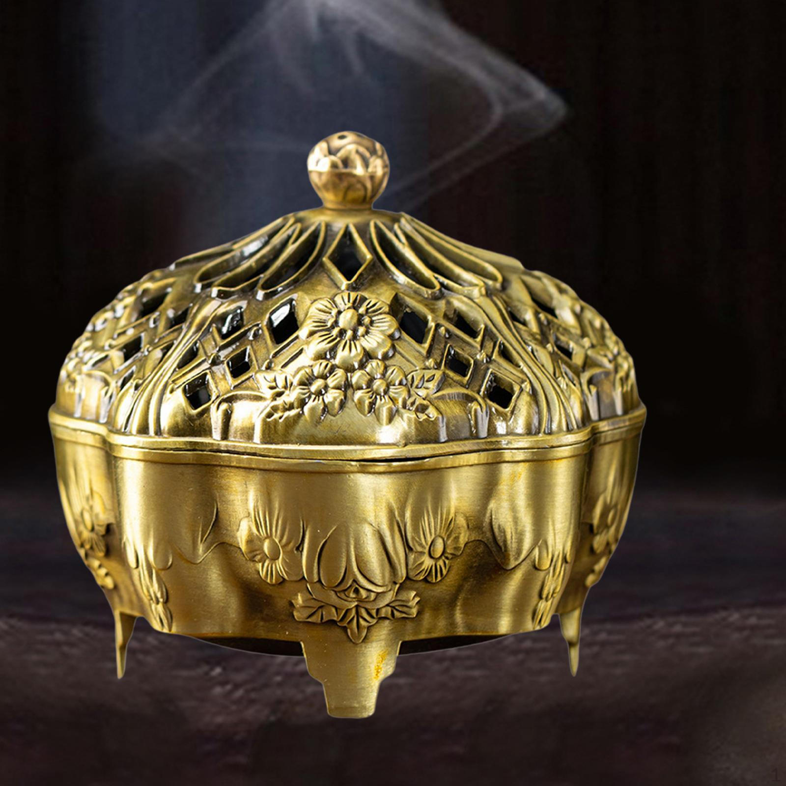 Burner Holder Bowl Embossed Brass Censer Ornament for Bookshelf Living Room Home Tea Bedroom жовтий
Burner Holder Bowl Embossed Brass Censer Ornament for Bookshelf Living Room Home Tea Bedroom жовтий