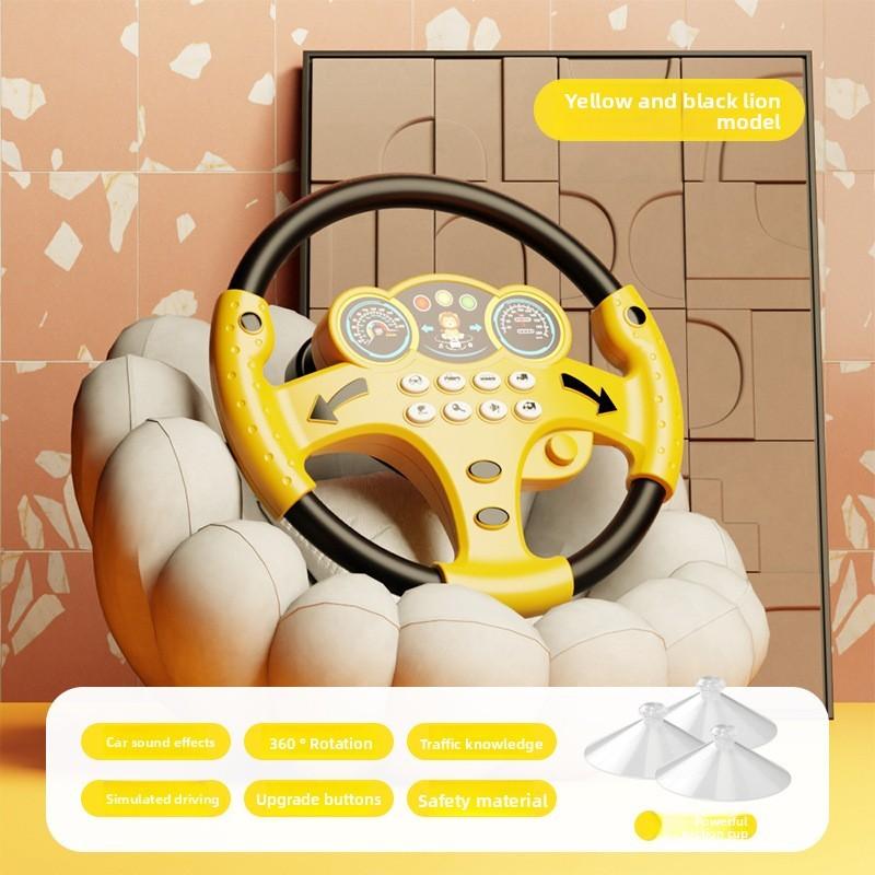 Duck Rabbit Lion Koala Pattern Simulation Steering Wheel Children Puzzle Toy For Early Learning жовтий
Duck Rabbit Lion Koala Pattern Simulation Steering Wheel Children Puzzle Toy For Early Learning жовтий