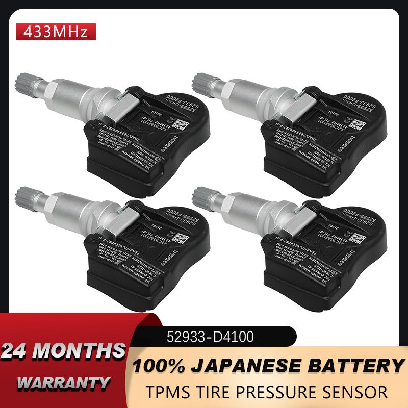 TPMS sensor For Hyundai loniq Santa Fe Elantra Accent 2016 2017 2018 52933-D4100 --433MHz 1 SET (4pcs)
TPMS sensor For Hyundai loniq Santa Fe Elantra Accent 2016 2017 2018 52933-D4100 --433MHz 1 SET (4pcs)